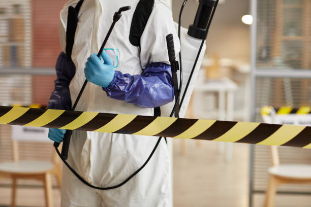 Professional Crime Scene Cleanup technician working in Stanton, MI
